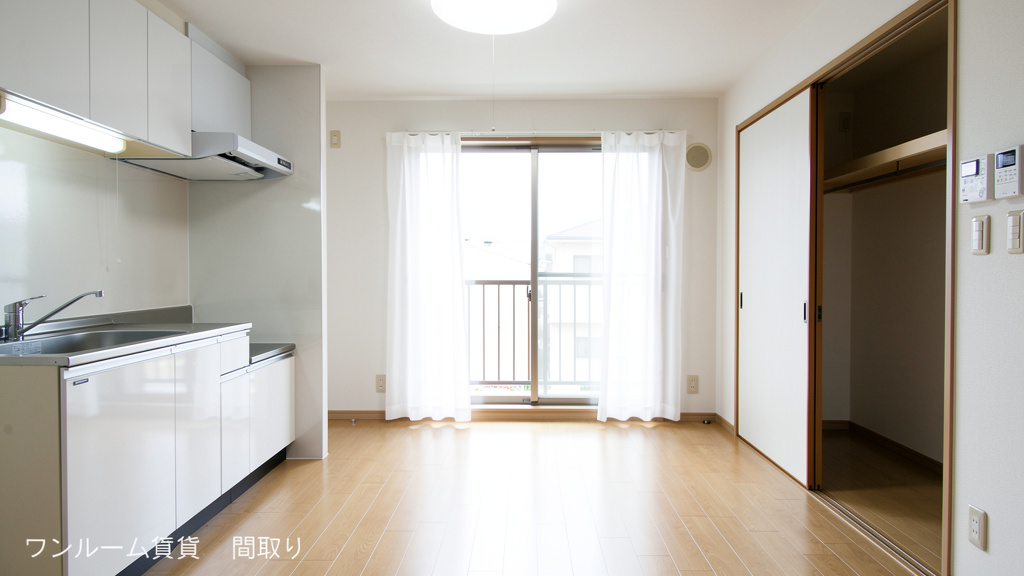 ワンルームの間取りのイラスト